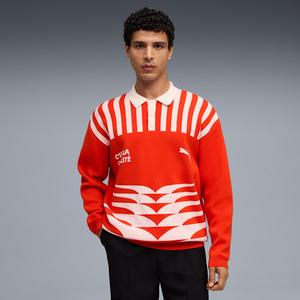 Мужской свитер с воротником The Neverworn Vi Puma, красный