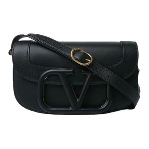 Valentino Сумка через плечо из гладкой телячьей кожи, женская, стандартного размера, черная