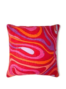 Подушка с рисунком «мармо» (52 см x 52 см) PUCCI, красный