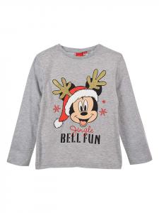 Disney Mickey Mouse Футболка с длинными рукавами «Микки» светло-серого цвета