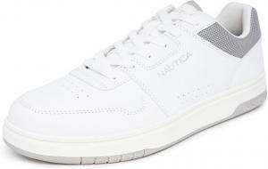 Мужские повседневные кроссовки Nautica на шнуровке, стильные оксфордские прогулочные туфли - легкие, удобные, универсальная обувь на каждый день, белый