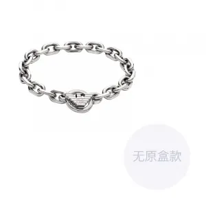 EMPORIO ARMANI Серебряный браслет из нержавеющей стали для мужчин