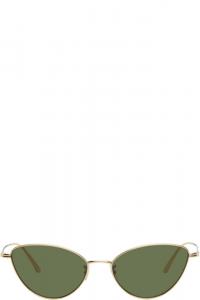 Золотые солнцезащитные очки Oliver Peoples Edition 1998C KHAITE