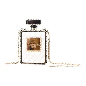 Chanel Вечерняя сумочка, сумка через плечо, сумка-кроссбоди из овечьей кожи с отделкой из смолы, женская, черно-белая