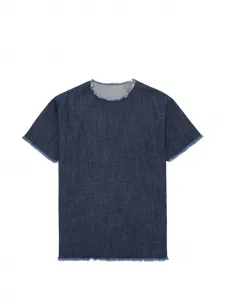 Мини-платье-футболка с бахромой Fortela, синий