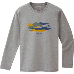 Футболка унисекс MONTBELL, светло-серый