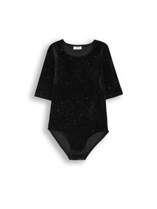 Coccodrillo Детский бархатный боди черного цвета