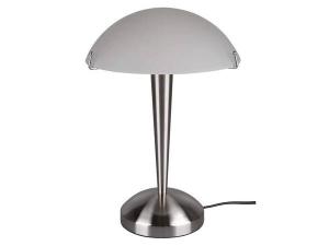 Настольная лампа MeineWunschleuchte Silber Weiß per Touch dimmbar, серебристый/белый