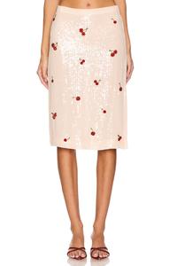 Классическая миди-юбка Des Phemmes, nude