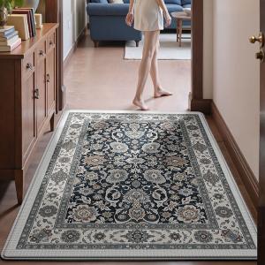Dajiang Ковер 100х100 см для прихожей в персидском стиле, грязеотталкивающий, износостойкий