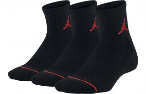 Jordan Детские носки 3 пары Black Kids'