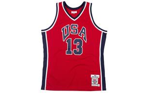 Джерси authentic Mitchell & Ness 1984 Chris Mullin Usa Basketball 'University' Mitchell Ness, красный