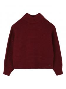 Детский свитер Michael Kors Kids с ребристым воротником, красный