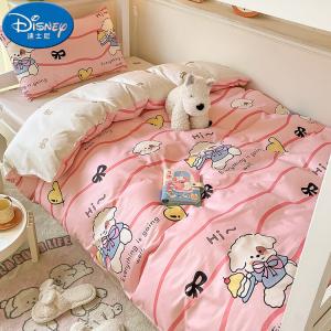 Disney Комплект постельного белья, 5 предметов: простыня на резинке 1.2м, пододеяльник, наволочка, пуховое одеяло 1.5 кг