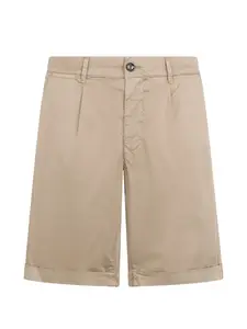 Шорты с манжетами и складками Moorer, бежевый