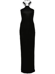 Платье макси на нескольких бретелях Nensi Dojaka, черный