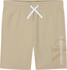 Флисовые шорты-джоггеры Calvin Klein для мальчиков, застегивающиеся на шнурок, Ckj White Pepper