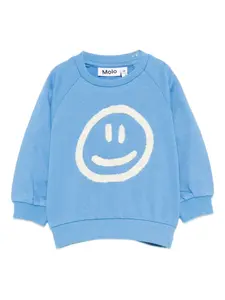 Свитшот с украшением в виде смайлика Molo, синий
