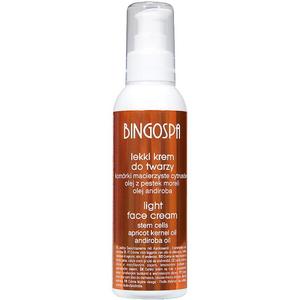 Легкий крем для лица со стволовыми клетками цитрусовых, абрикосовым маслом и маслом андиробы BINGOSPA