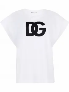 Футболка Interlock с нашивкой-логотипом Dolce & Gabbana, белый