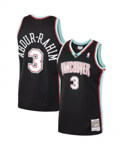 Мужская баскетбольная майка Shareef Abdur-Rahim Vancouver Grizzlies Hardwood Classics Swingman, черная, сезон 2000-2001 Mitchell & Ness