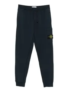 Брюки с кулиской и накладным карманом Stone Island, синий