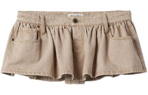 Юбка джинсовая женская бежевая Miu Miu