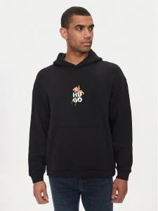 Свитшот oversize Diblossomy 50517408 Hugo, черный