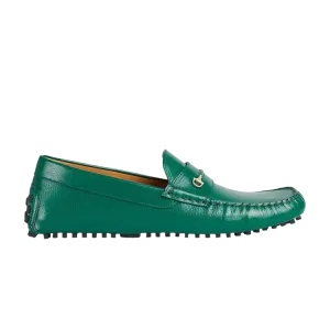 Кроссовки Gucci Driver Loafer Horsebit - Green, зеленый