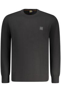 Джемпер мужской Boss с добавлением кашемира и логотипом, черный