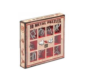 Пазлы металлические, красный набор, 10 шт. G3