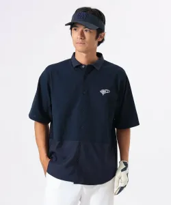 Orange label/рубашка-поло с широкими рукавами dry/uv Beams Golf Orange Label, цвет Navy