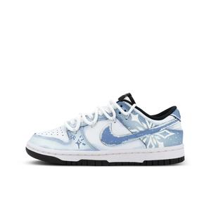 Nike Кроссовки для скейтбординга Dunk Gorilla Jester XJDD Ice Crystal World Low унисекс, белые, синие