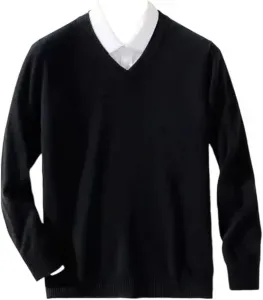 Теплый свитер-пуловер для мужчин, Slim Fit, длинный рукав