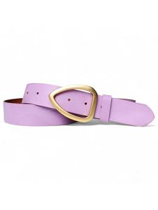 Женский ремень с золотой пряжкой лавандового цвета FRONHOFER