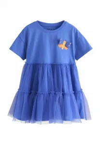 Трикотажное платье стандартного кроя Next, Blue