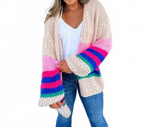 Розовый кардиган с объемной вязкой BLAKELEY