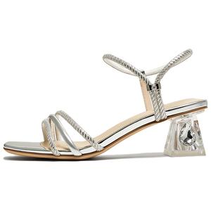 Сандалии женские с одним ремешком, серебристые TATA, Silver