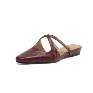 FMM Женские тапочки с закрытым носком на резиновой подошве, устойчивые к запахам, красные, цвет Red