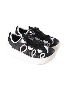 Кроссовки с сетчатыми вставками FLOWER MOUNTAIN KIDS, черный