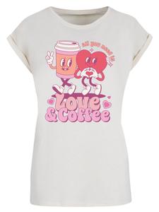 Рубашка F4NT4STIC Love And Coffe Valentinstag, белый