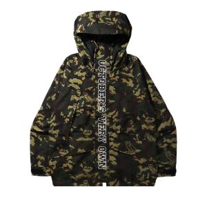 Куртка BAPE x OVO Woodland Camo Snowboard Jacket, зеленый