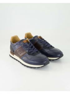 Низкие кеды синего цвета La Martina