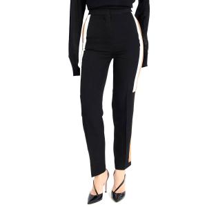 Брюки женские Burberry с полосками из шерсти, черный