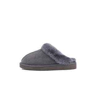 Женские тапочки с закрытым носком, износостойкие, противоскользящие Yellow Earth Natural Products, asphalt серый