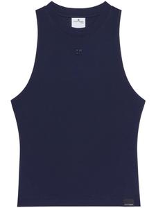 Courrèges топ с аппликацией, синий