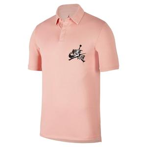 Поло Jumpman Classics унисекс Jordan, коралловый/черный