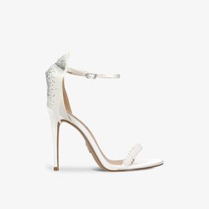 Атласные босоножки bellarosa на каблуке с бантом Steve Madden, бежевый