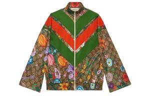 Куртка женская Gucci с принтом, коричневый