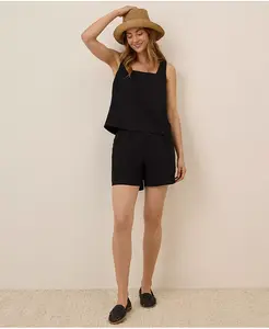 Женская майка с квадратным вырезом из органического хлопка и льняной смеси Canopy Pact, синий